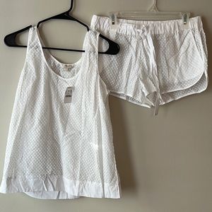 JCrew White Sleep Set. Small